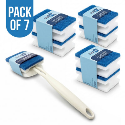 The Dustpan & Brush Store Fresh Fettle Scrub & Scrape Sponge Set 7 Pack - Image 3