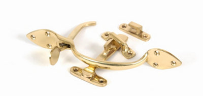 From The Anvil Polished Brass Cast Suffolk Latch Set from B&Q