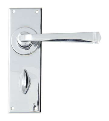 From The Anvil Polished Chrome Avon Lever Bathroom Set from B&Q