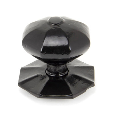 B&Q -  Black Octagonal Centre Door KnobInternal - Image 5