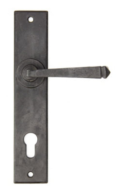 From The Anvil External Beeswax Avon Lever Espag. Lock Set from B&Q