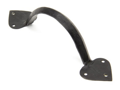 B&Q From The Anvil External Beeswax 8" Gothic D Handle Blue/Black