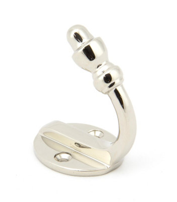 Single Acorn Hook - Polished Nickel - Image 3