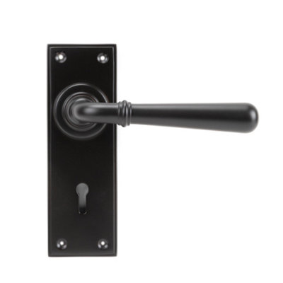 B&Q -  Aged Bronze Newbury Lever Lock Set