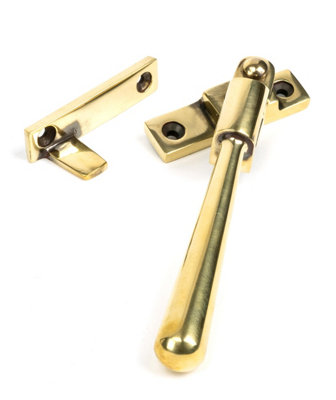 From The Anvil Dark Aged Brass Night-Vent Locking Newbury Fastener