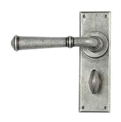 B&Q -  Pewter Regency Lever Bathroom Set