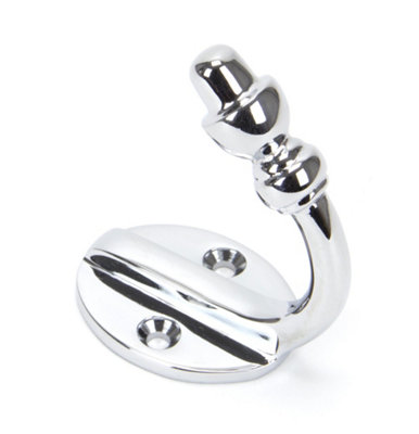 From The Anvil Polished Chrome Coat Hook from B&Q