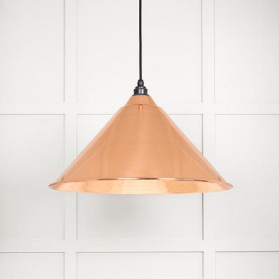 From the Anvil Hammered Copper Hockley Pendant from B&Q