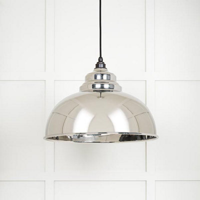 From the Anvil Smooth Nickel Harborne Pendant from B&Q