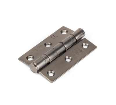 From The Anvil Aged Bronze 3 Inch Ball Bearing Butt Hinge (Pair) Ss from B&Q