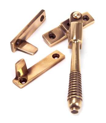 From The Anvil Polished Bronze Night-Vent Locking Reeded Fastener from B&Q