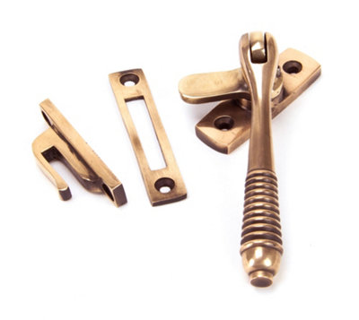 From The Anvil Polished Bronze Locking Reeded Fastener from B&Q