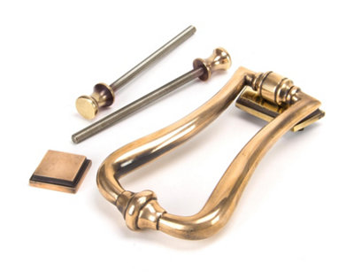 From The Anvil Polished Bronze Slimline Art Deco Door Knocker from B&Q