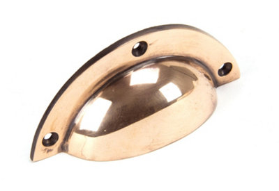 From The Anvil Polished Bronze 4" Plain Drawer Pull from B&Q