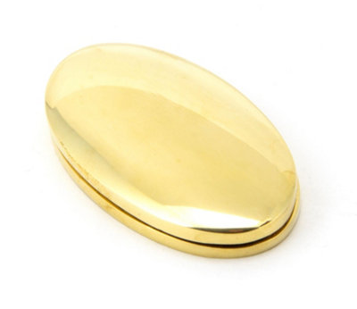 From The Anvil Polished Brass Oval Escutcheon & Cover from B&Q