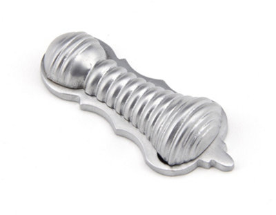 From The Anvil Satin Chrome Beehive Escutcheon from B&Q