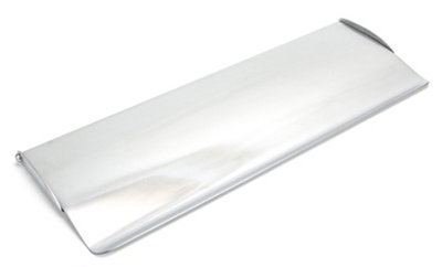 From The Anvil Satin Chrome Large Letter Plate Cover from B&Q