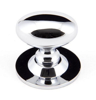 From The Anvil Polished Chrome Oval Cabinet Knob 40mm from B&Q