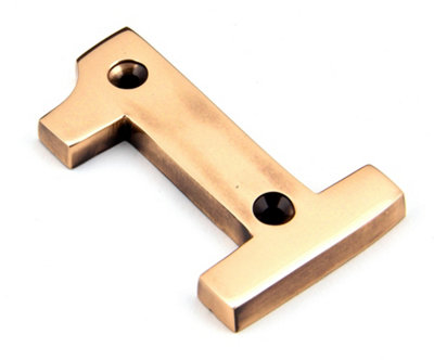 From The Anvil Polished Bronze Numeral 1