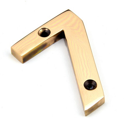 From The Anvil Polished Bronze Numeral 7 from B&Q