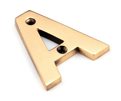 From The Anvil Polished Bronze Letter A from B&Q