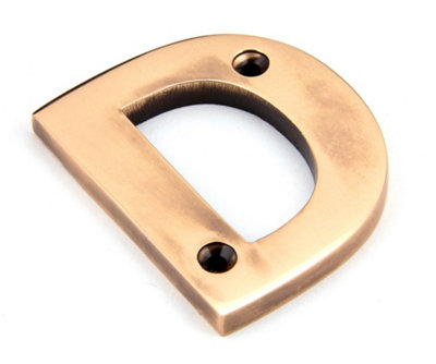 From The Anvil Polished Bronze Letter D from B&Q