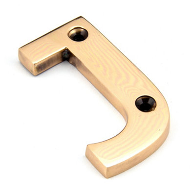 From The Anvil Polished Bronze Letter J from B&Q