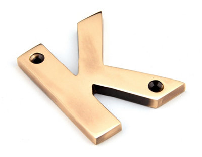 From The Anvil Polished Bronze Letter K from B&Q