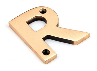 From The Anvil Polished Bronze Letter R from B&Q