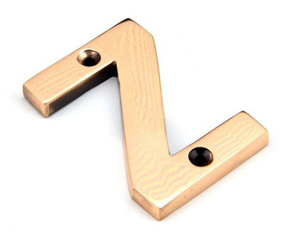 From The Anvil Polished Bronze Letter Z from B&Q