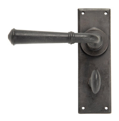 B&Q -  External Beeswax Regency Lever Bathroom Set
