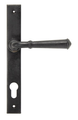 From The Anvil External Beeswax Regency Slimline Lever Espag. Lock Set from B&Q