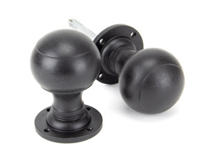 From The Anvil External Beeswax Regency Mortice/Rim Knob Set Blue/Black