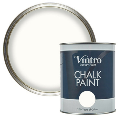 Vintro Off-White Chalk Paint/furniture Paint Matt Finish 1 Litre (Pearl) from B&Q