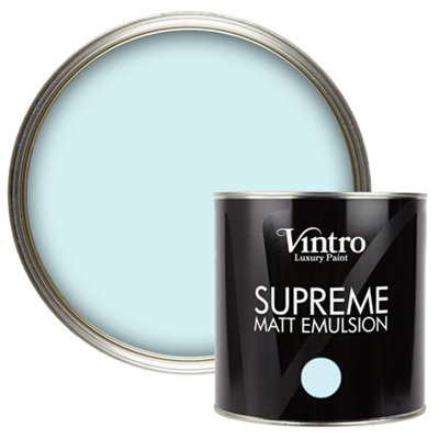 B&Q -  Luxury Matt Emulsion Pale BlueMulti Surface Paint For WallsCeilingsWoodMetal2.5L (Moonstone) - Image 4