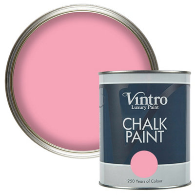 B&Q -  Pink Chalk Paint/furniture Paint Matt Finish 1 Litre (Olivia)