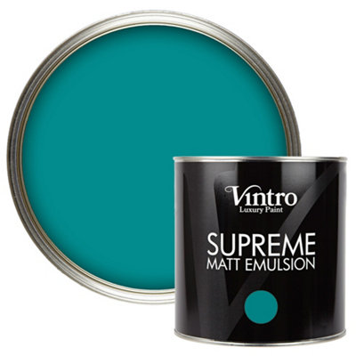 Vintro Paint Teal Matt Emulsion Interior Paint 2.5L - Image 4