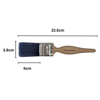 Vintro Synthetic Bristle Flat Brush 1.5" from B&Q