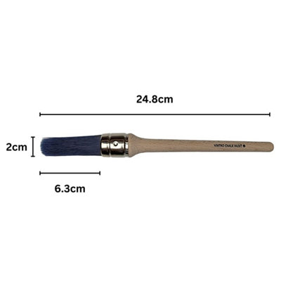 Vintro Blue Synthetic Bristle Round Brush 20Mm