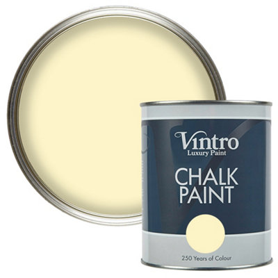 Vintro Pale Yellow Chalk Paint/furniture Paint Matt Finish 1 Litre (Isabella) from B&Q