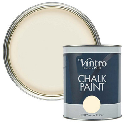 Vintro Cream Chalk Paint/furniture Paint Matt Finish 1 Litre (Ermine) from B&Q