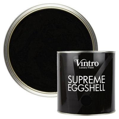 B&Q -  Paint Black Eggshell For Walls Wood Trim Satin Furniture Paint Interior & Exterior 2.5L (Victorian Black) - Image 4