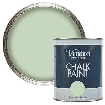 Vintro Pale Green Chalk Paint/furniture Paint Matt Finish 1 Litre (Verdant) from B&Q