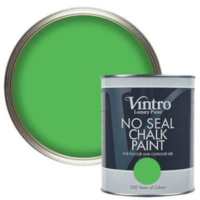 Vintro | No Seal Chalk Paint | Green | Interior & Exterior Use | Furniture | Walls | Wood | Metal | 1 Litre (Rainforest) - Image 4