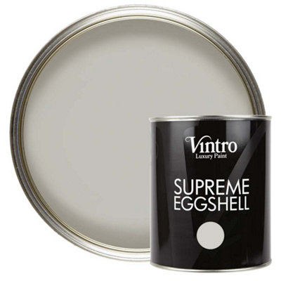 Vintro Paint Tower Bridge Eggshell Paint 1L - Grey - Satin Finish - Image 4