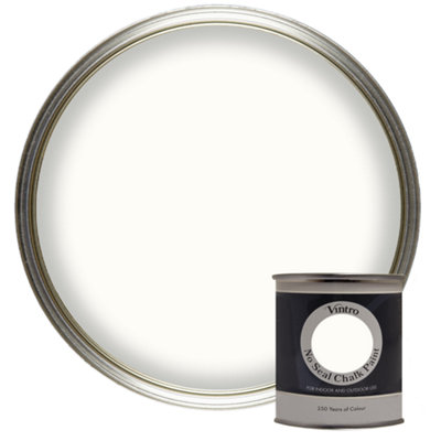Vintro No Seal Chalk Paint Off-White Interior & Exterior For Furniture Walls Wood Metal 200Ml (Pearl) from B&Q