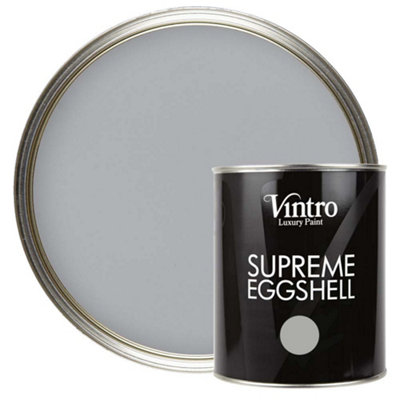 Vintro Paint Lincoln Grey Eggshell Paint 1L - Satin Finish - Durable Interior/Exterior Walls, Woodwork & Metalwork - Image 4
