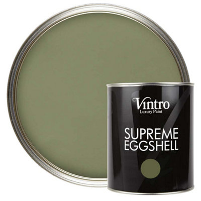 Vintro Paint Chiffchaff Green Eggshell Paint - 1L - Satin Finish - Interior/Exterior Walls, Woodwork, Metalwork - Image 4