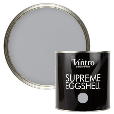B&Q -  Paint Mid Grey Eggshell For Walls Wood Trim Satin Furniture Paint Interior & Exterior 2.5L (Lincoln Grey) - Image 4