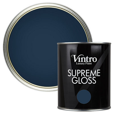 B&Q -  Blacky Blue Gloss 1L WallsCeilingsMetal & Wood (Nightfall) - Image 4